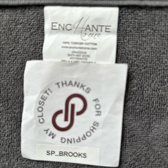 🎁ENCHANTE Home Gracious Bath Mat -20” x 32”- Anthracite - 100% Turkish Cotton - Picture 5 of 5